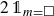 2 double struck 1 Subscript m equals white medium square