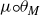 mu ring theta Subscript upper M