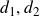 d 1 comma d 2