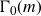 normal upper Gamma 0 left parenthesis m right parenthesis