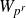 upper W Subscript p Sub Superscript r