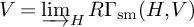 upper V equals backslash varinjlim Subscript upper H Baseline upper R upper Gamma Subscript s m Baseline left parenthesis upper H comma upper V right parenthesis