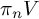 pi Subscript n Baseline upper V