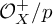 upper O Subscript upper X Superscript plus Baseline divided by p