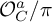 script upper O Subscript upper C Superscript a Baseline divided by pi