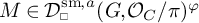 M is an element of script D super s m comma a sub square open parenthesis G comma script O sub C all over pi close parenthesis super phi.