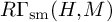 upper R upper Gamma Subscript s m Baseline left parenthesis upper H comma upper M right parenthesis