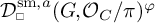D sub square super s m comma a open parenthesis G comma script O sub C forward slash pi close parenthesis super phi