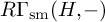 upper R upper Gamma Subscript s m Baseline left parenthesis upper H comma minus right parenthesis