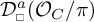 D sub square super a open parenthesis O sub C forward slash pi close parenthesis