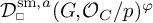 D sub square super s m comma a open parenthesis G comma O sub C forward slash p close parenthesis super phi