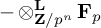 minus circled times Subscript bold upper Z divided by p Sub Superscript n Superscript bold upper L Baseline bold upper F Subscript p