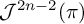 upper J Superscript 2 n minus 2 Baseline left parenthesis pi right parenthesis