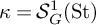 kappa equals upper S Subscript upper G Superscript 1 Baseline left parenthesis upper S t right parenthesis