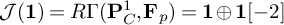 script upper J left parenthesis bold 1 right parenthesis equals upper R upper Gamma left parenthesis upper P Subscript upper C Superscript 1 Baseline comma bold upper F Subscript p Baseline right parenthesis equals bold 1 circled plus bold 1 negative 2