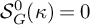 upper S Subscript upper G Superscript 0 Baseline left parenthesis kappa right parenthesis equals 0