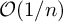 script upper O left parenthesis 1 divided by n right parenthesis