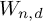upper W Subscript n comma d