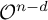 upper O Superscript n minus d