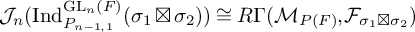 upper J Subscript n Baseline left parenthesis upper I n d Subscript upper P Sub Subscript n minus 1 comma 1 Subscript Superscript upper G upper L Super Subscript n Superscript left parenthesis upper F right parenthesis Baseline left parenthesis sigma 1 squared times sigma 2 right parenthesis right parenthesis approximately equals upper R upper Gamma left parenthesis upper M Subscript upper P left parenthesis upper F right parenthesis Baseline comma upper F Subscript sigma 1 squared times sigma 2 Baseline right parenthesis