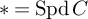 asterisk equals backslash operatorname upper S p d upper C