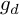 g Subscript d