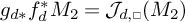 g sub d pushforward f sub d pullback M two equals script J sub d comma box open parenthesis M two close parenthesis.