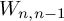 upper W Subscript n comma n minus 1