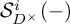 upper S Subscript upper D Sub Superscript times Superscript i Baseline left parenthesis minus right parenthesis