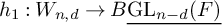 h 1 colon upper W Subscript n comma d Baseline right arrow upper B ModifyingBelow upper G upper L Subscript n minus d Baseline left parenthesis upper F right parenthesis With ̲