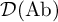 script upper D left parenthesis upper A b right parenthesis