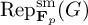 upper R e p Subscript upper F Sub Subscript p Superscript s m Baseline left parenthesis upper G right parenthesis