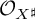 script upper O Subscript upper X Sub Superscript ♯