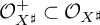 script upper O Subscript upper X Sub Superscript ♯ Superscript plus Baseline subset of script upper O Subscript upper X Sub Superscript ♯