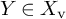upper Y element of upper X Subscript normal v