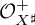 script upper O Subscript upper X Sub Superscript ♯ Superscript plus