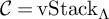 script upper C equals backslash rm v upper S t a c k Subscript upper Lamda