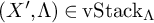 left parenthesis upper X prime comma upper Lamda right parenthesis element of backslash rm v upper S t a c k Subscript upper Lamda