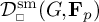 D super s m sub square open parenthesis G comma F sub p close parenthesis