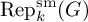 upper R e p Subscript k Superscript s m Baseline left parenthesis upper G right parenthesis
