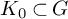 upper K 0 subset of upper G