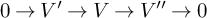 0 right arrow upper V prime right arrow upper V right arrow upper V quotation mark right arrow 0