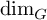 backslash dimension Subscript upper G Baseline