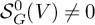 upper S Subscript upper G Superscript 0 Baseline left parenthesis upper V right parenthesis not equals 0
