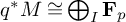 q Superscript asterisk Baseline upper M approximately equals backslash leftoplus Subscript upper I Baseline bold upper F Subscript p
