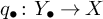 q Subscript bullet Baseline colon upper Y Subscript bullet Baseline right arrow upper X