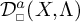 D sub square super a open parenthesis X comma capital Lambda close parenthesis