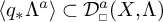 Open angle bracket q-star Lambda-super-a close angle bracket is contained in D-super-a sub-square open parenthesis X comma Lambda close parenthesis.