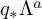 q Subscript asterisk Baseline upper Lamda Superscript a