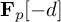 bold upper F Subscript p Baseline negative d